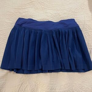 Lululemon Blue Pleated Varsity Tennis Skirt